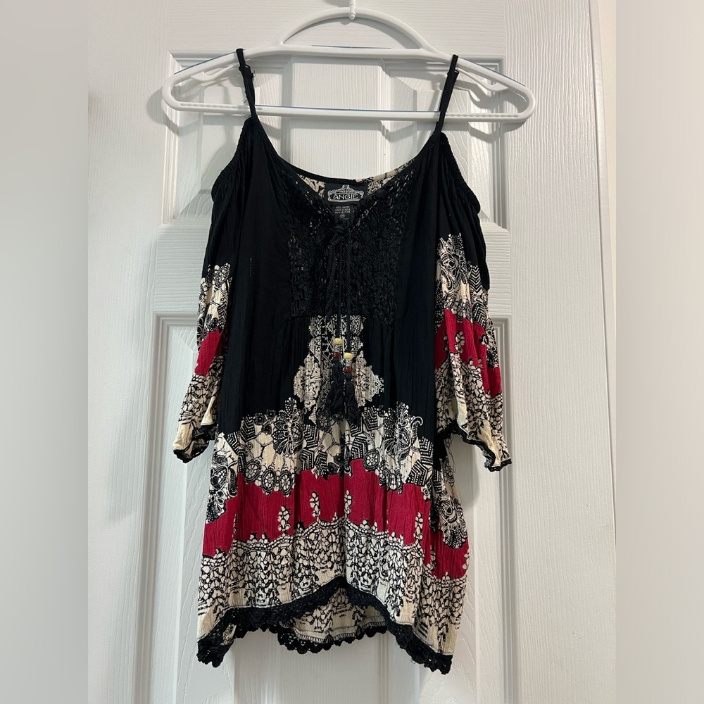 Short sleeve off the shoulder shirt